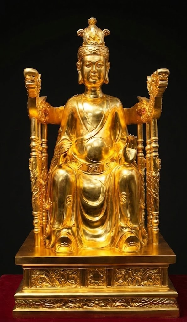 Tượng Quốc Mẫu Âu Cơ Mạ Vàng